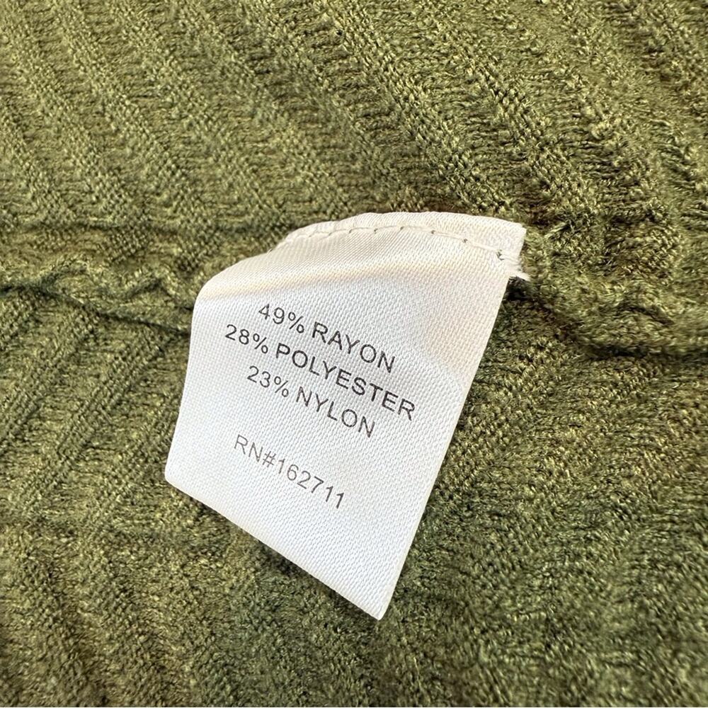 NWT Love Ellie Olive Green Cardigan Sweater Open Front Longer Length has Pockets - Picture 10 of 16